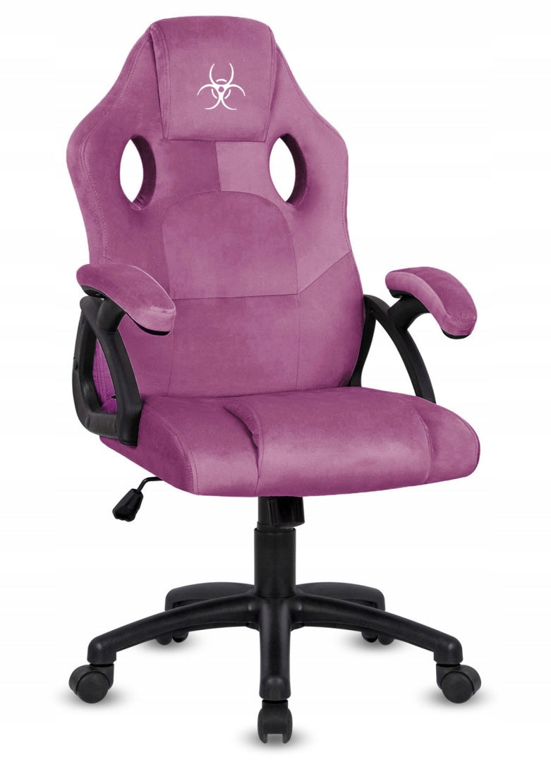 Swivel chair for desk CARRERA M ALCANTARA PURPLE Brand Lugano
