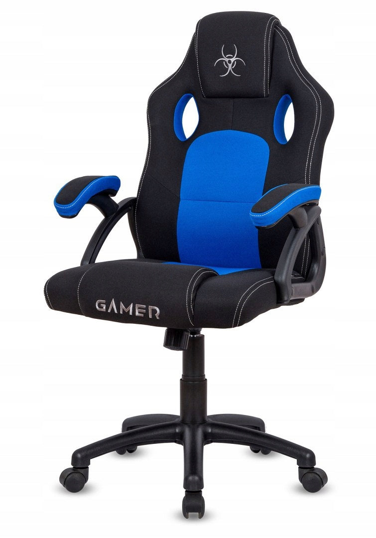 Swivel chair for desk CARRERA M BLUE FABRIC Manufacturer code CAR1-CARRERA-M