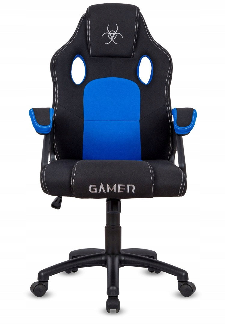 Swivel chair for desk CARRERA M BLUE FABRIC Packaging status original