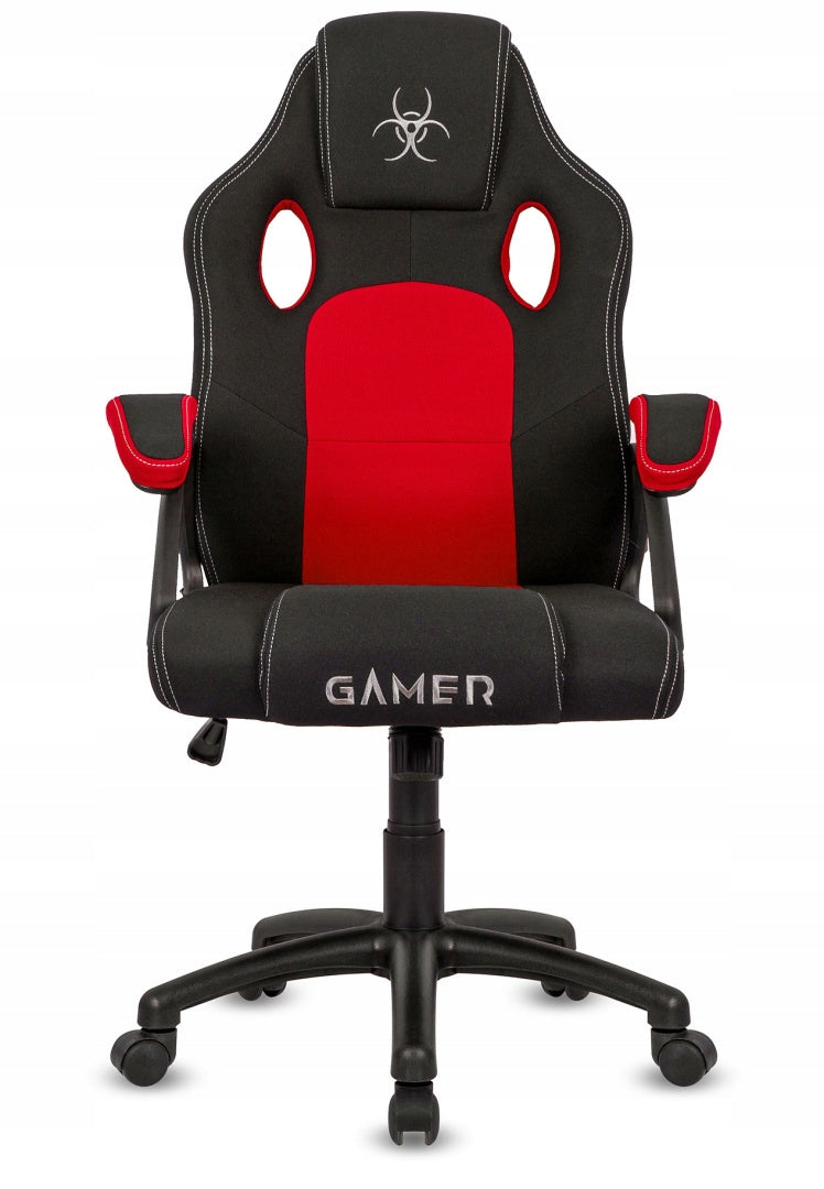 Swivel chair for desk CARRERA M RED FABRIC Brand Lugano