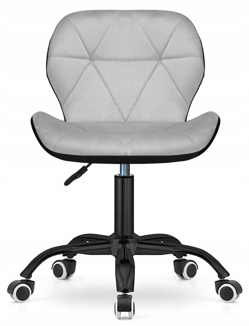 Swivel chair for desk dressing table studio velour grey adjustment Manufacturer code 5906361484501