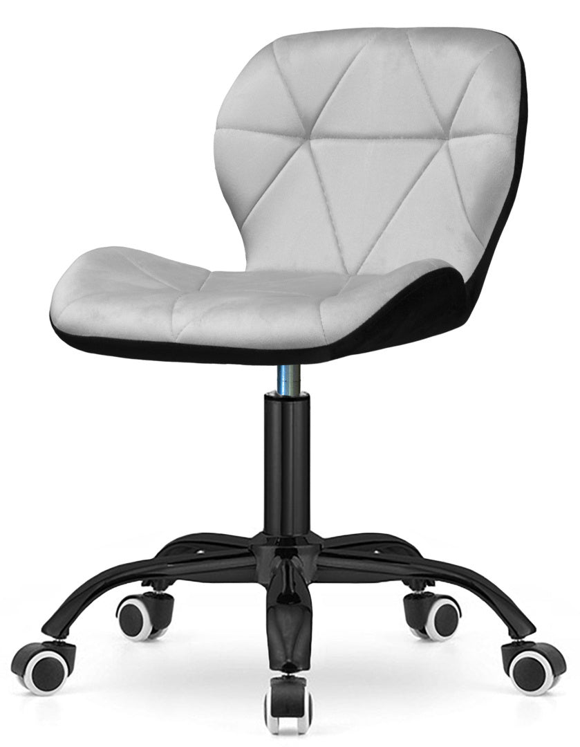 Swivel chair for desk dressing table studio velour grey adjustment Packaging status original