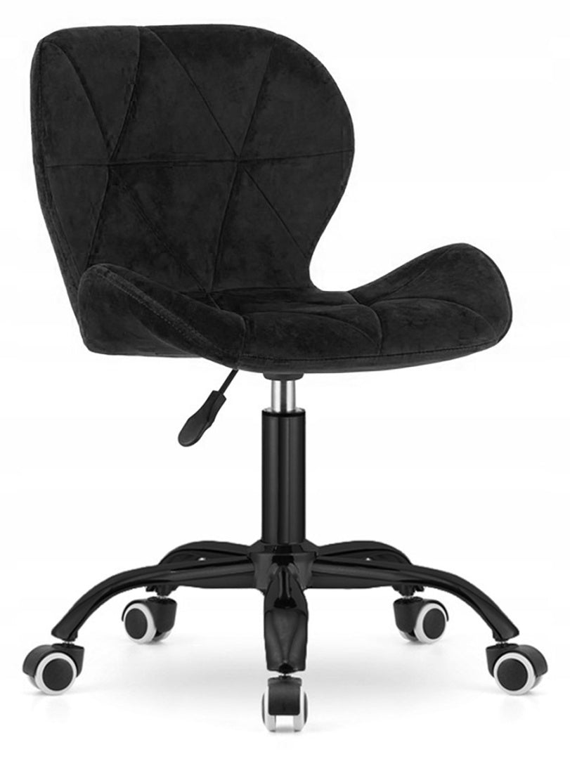 Swivel chair for office desk black velour fabric Lugano.pro Manufacturer code VAS3-VASTO-OFFICE-VELVET-BLACK-SMOKE