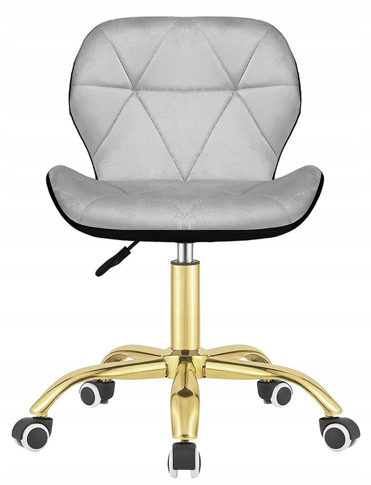 Swivel chair for office desk dressing tables office velour grey Packaging status original