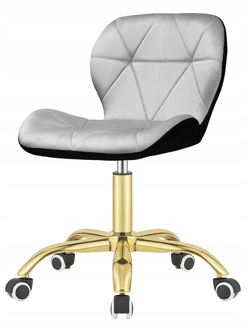 Swivel chair for office desk dressing tables office velour grey