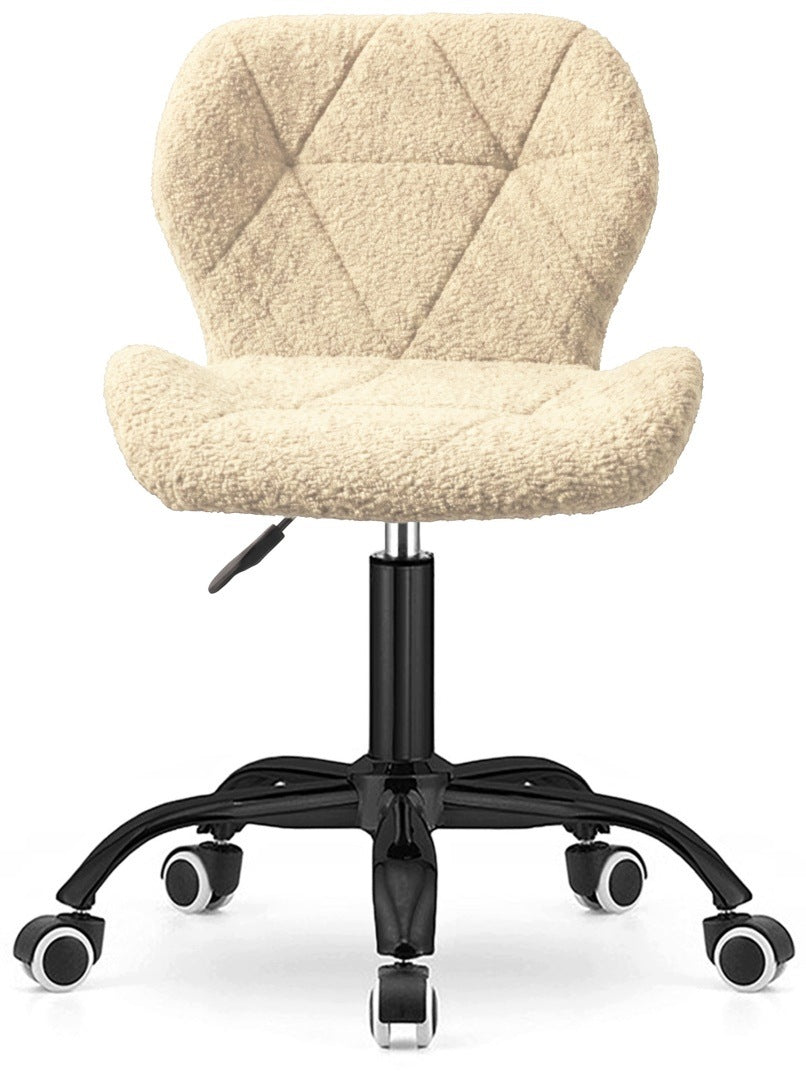 Swivel chair for student desk dressing table beige cream Lamb Manufacturer code VAS-VASTO-OFFICE-BOUCLE-BEIGE-SMOKE-BARANEK