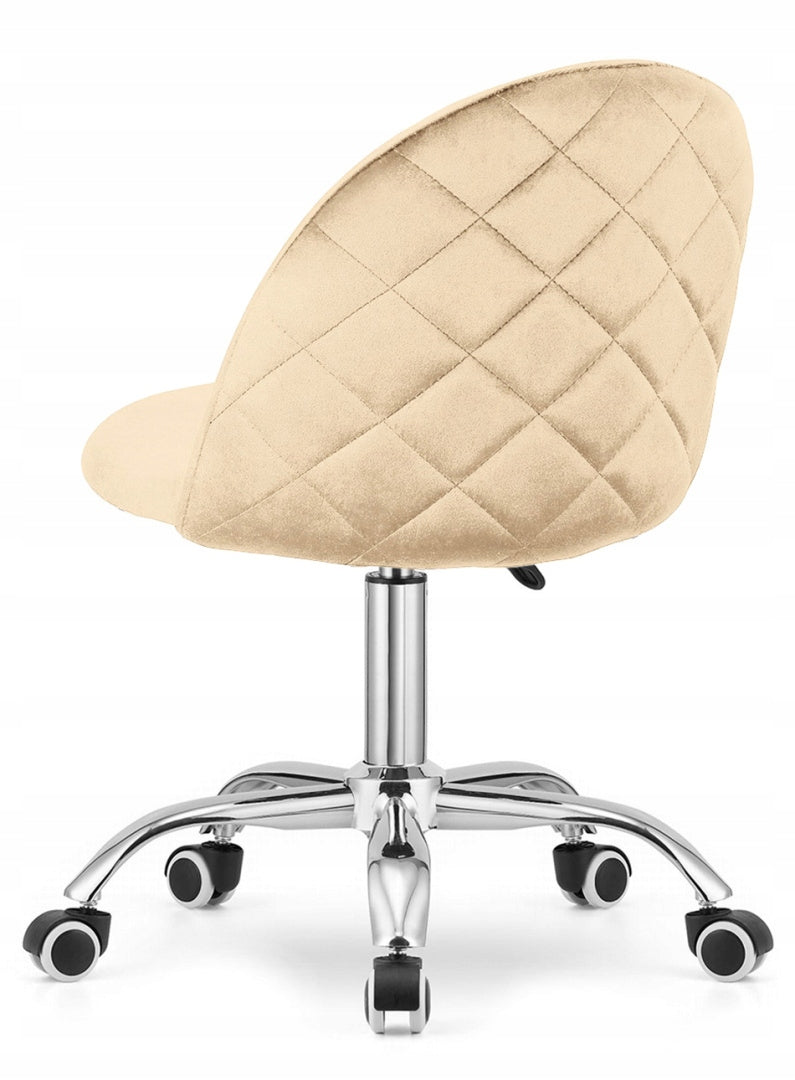 Swivel chair for student desk office adjustable velour Lugano.pro Manufacturer code GLR3-GLORIA-OFFICE-CREAM-VELVET