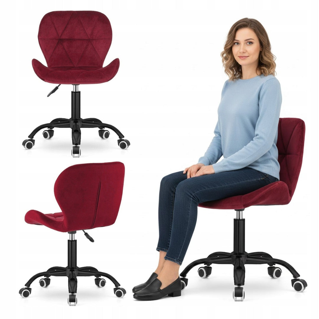 Swivel chair for student desk office adjustable velour Lugano.pro