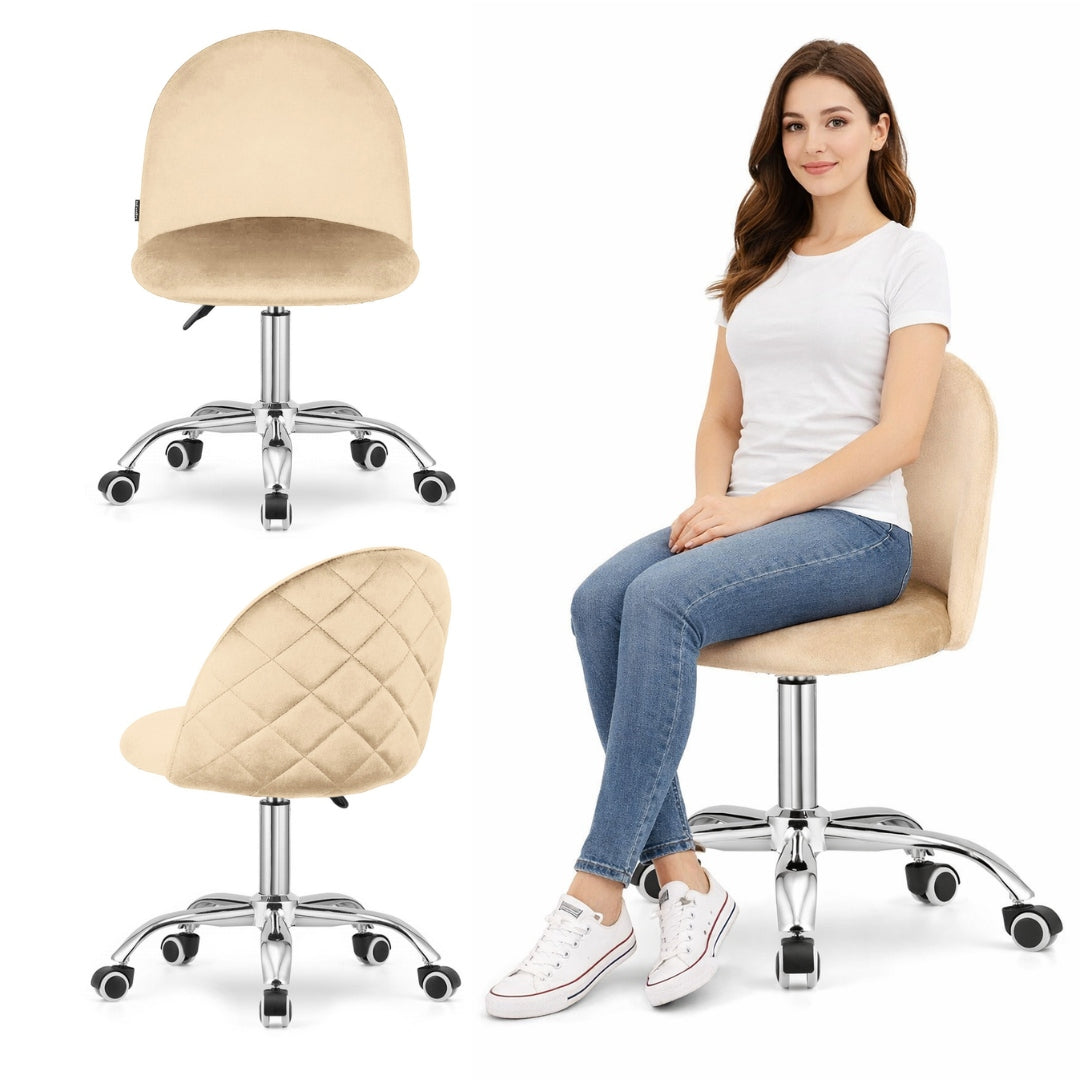 Swivel chair for student desk office adjustable velour Lugano.pro