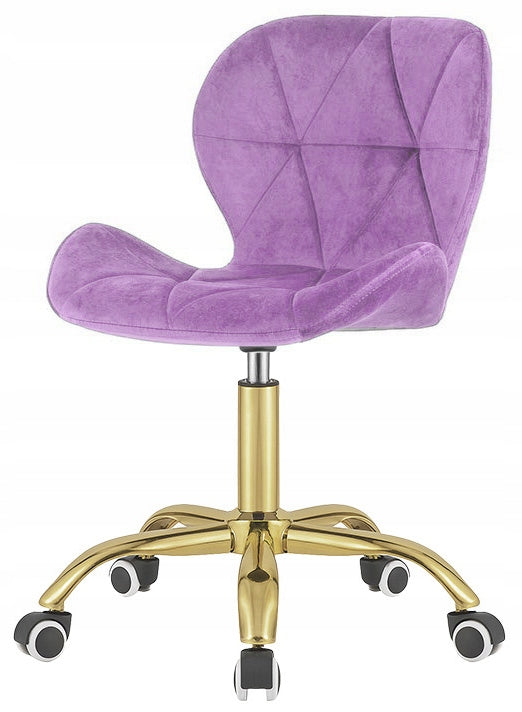 Swivel chair for student desk velour office purple Lugano.pro