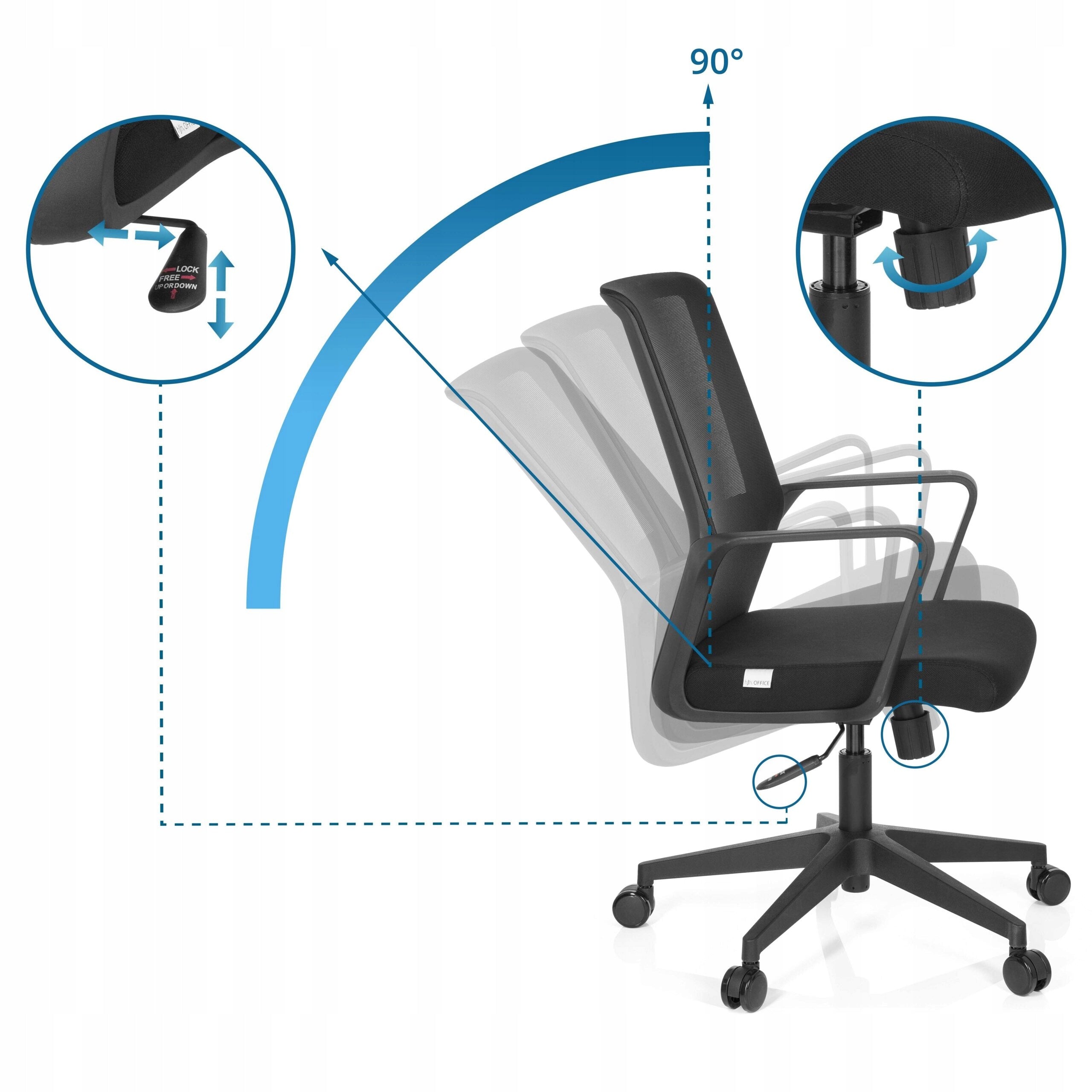 Swivel chair hjh OFFICE black Brand hjh OFFICE