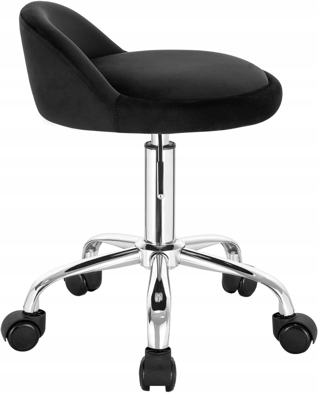 Swivel chair kitchen hairdressing make-up stool Woltu black velvet Brand Woltu