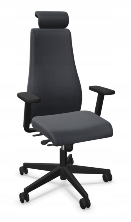 Swivel chair made in Poland ergonomic VIDEN SM02 graphite Nowy Styl