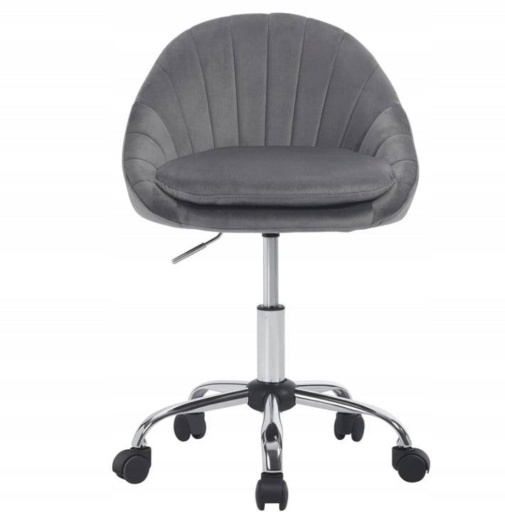 Swivel chair office chair Woltu 82x47,5x47,5 cm dark grey velvet Manufacturer code BS167dgr