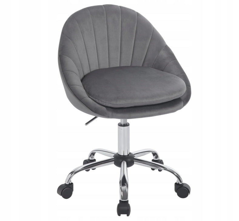 Swivel chair office chair Woltu 82x47,5x47,5 cm dark grey velvet