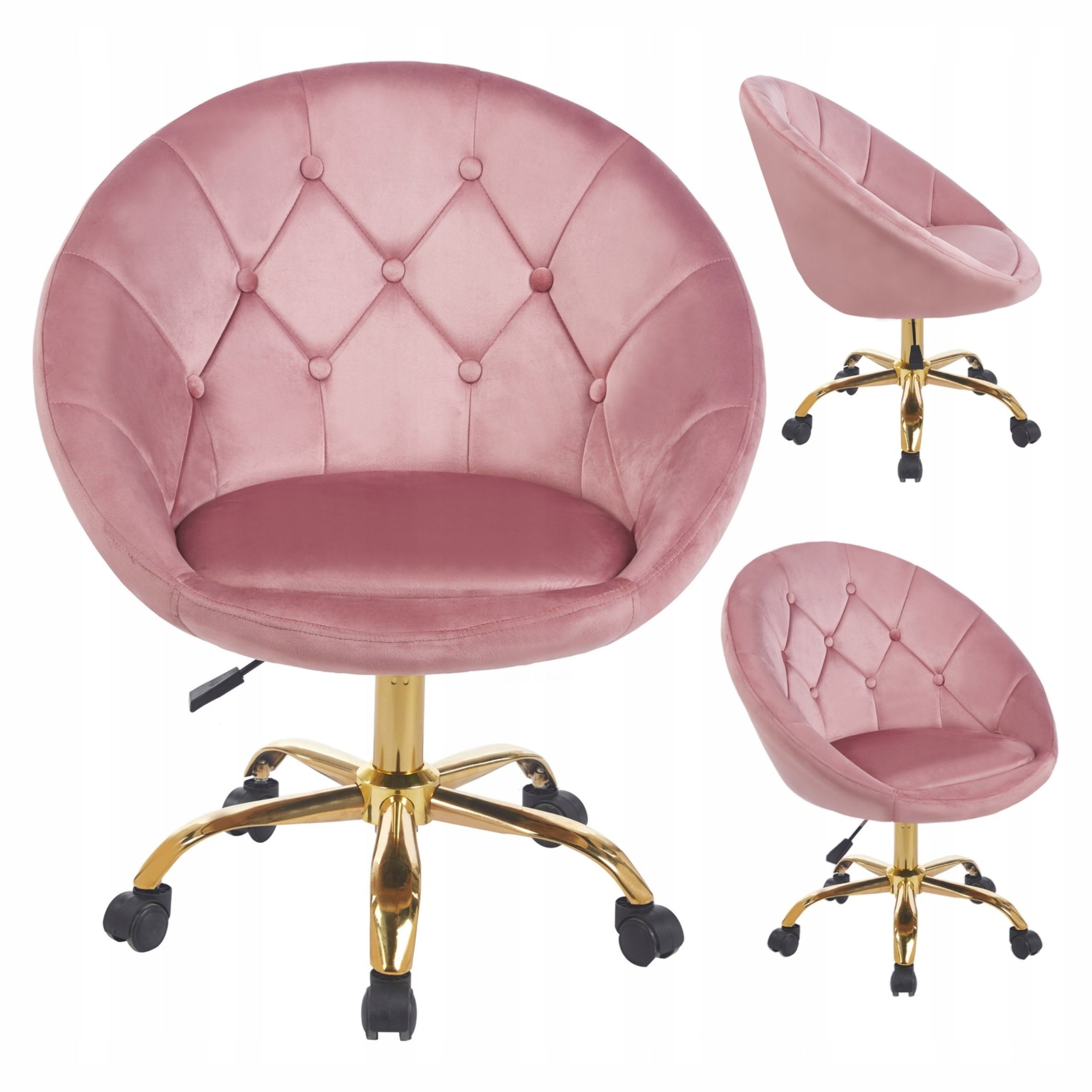 Swivel chair on wheels adjustable ELEGANT office chair WELUR RUNDO