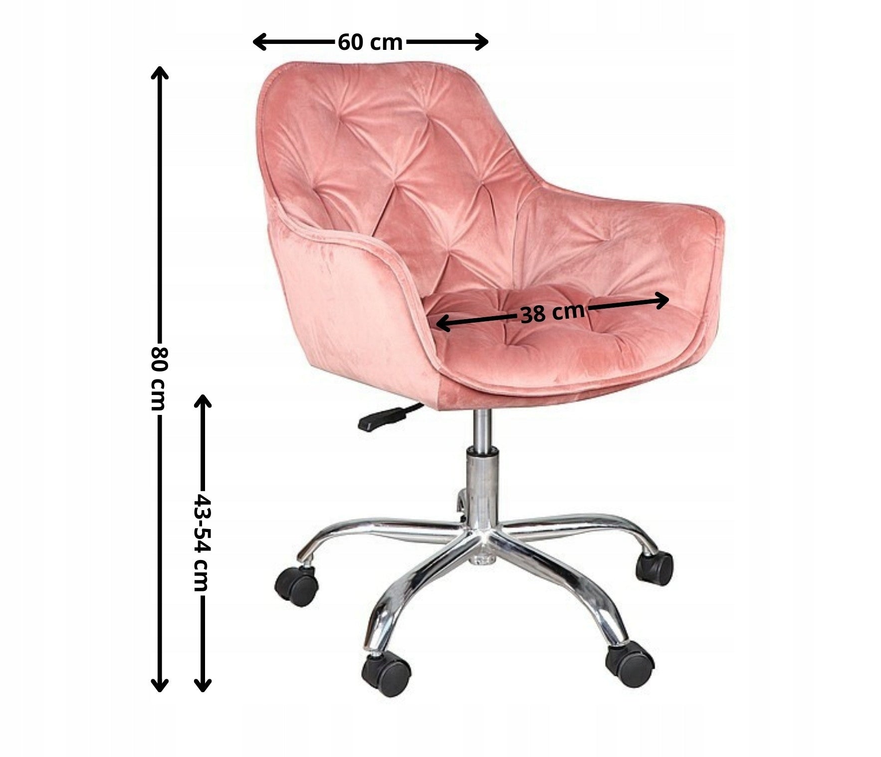 Swivel chair pink office chair for desk velour comfortable Q-190 Brand Signal