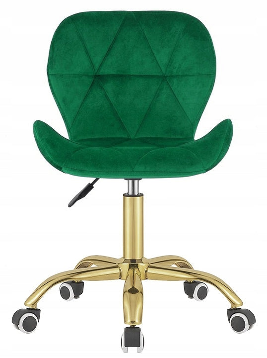 Swivel chair student desk chair velour green dressing tables Packaging status original