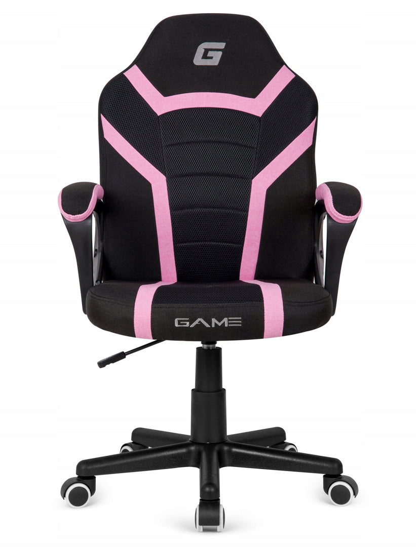 Swivel chair ventilated gaming desk chair black pink fabric Manufacturer code MAR1-MARIO