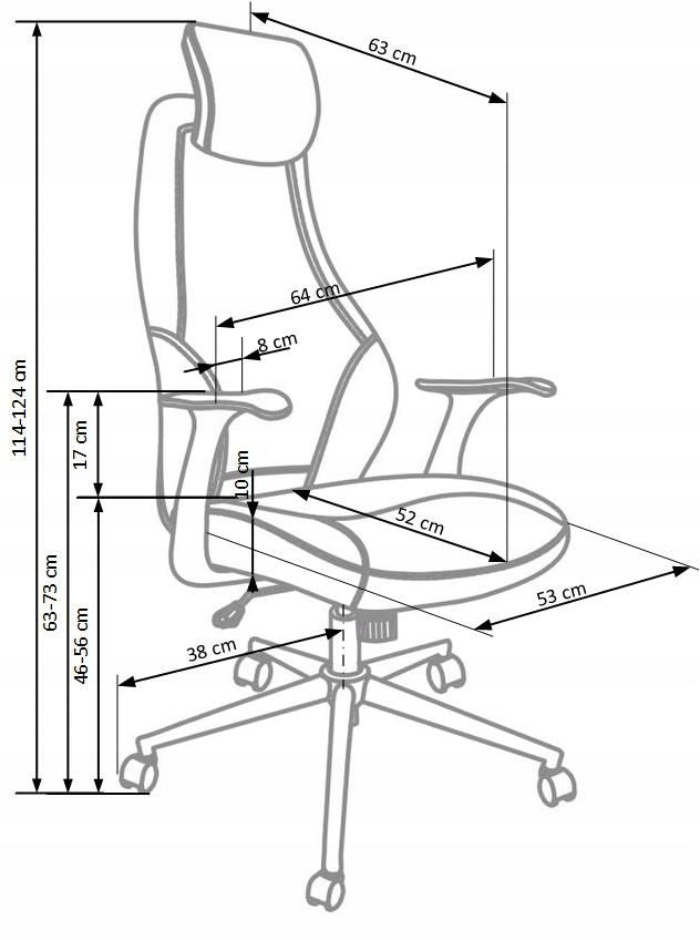 Swivel office chair Faux leather black up to 110 kg Torres Packaging status original