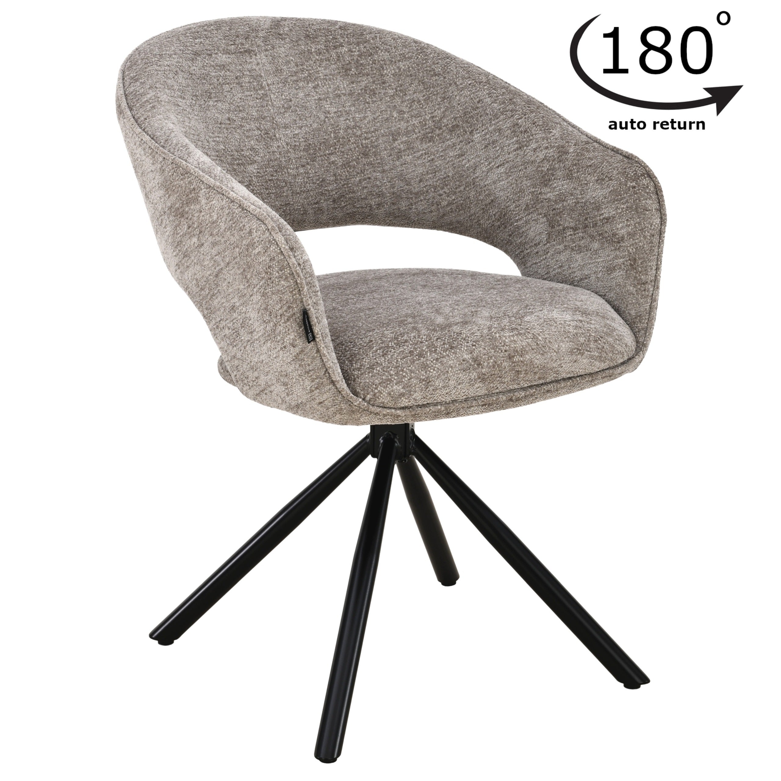 Swivel office chair, beige upholstered office chair for WIRO desk