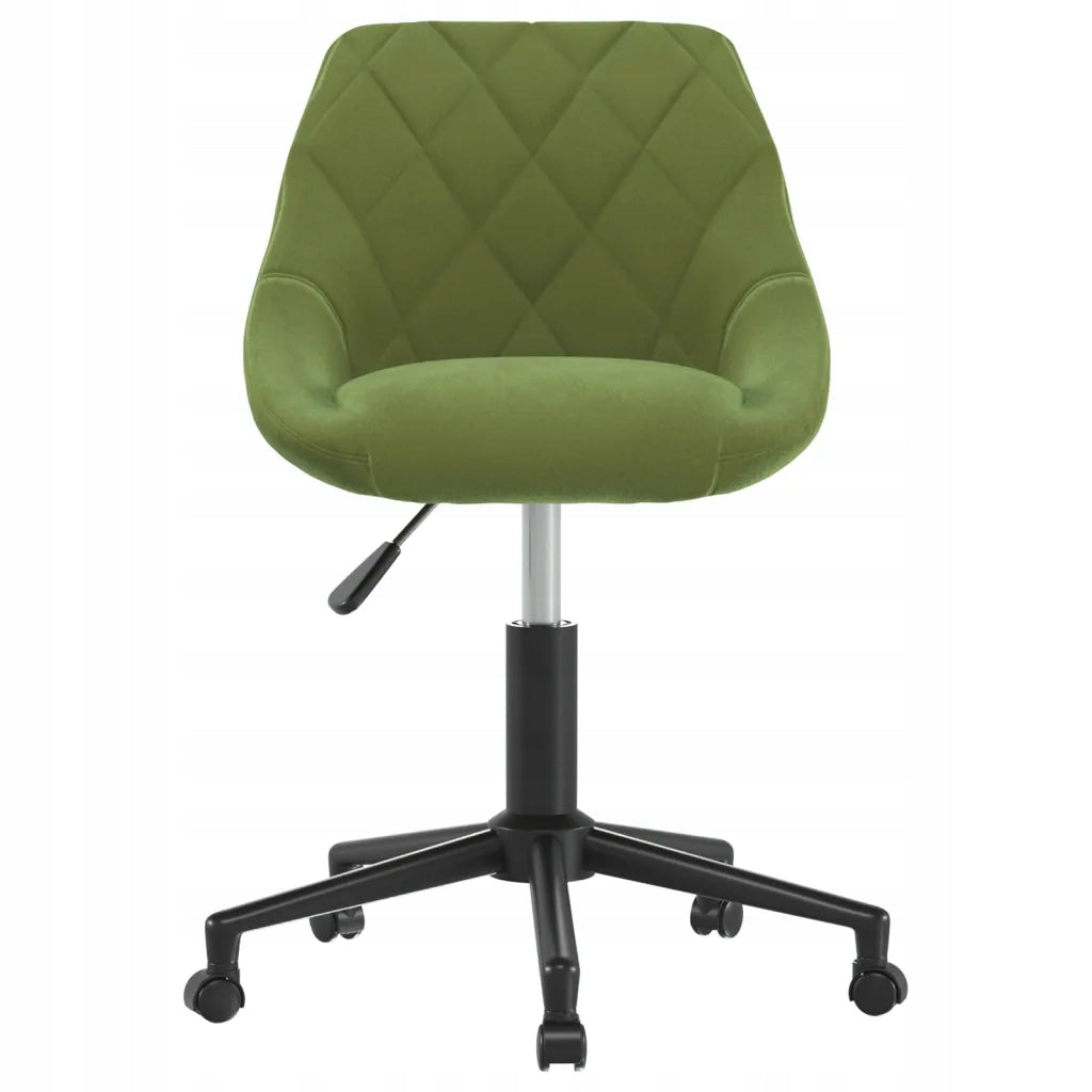 Swivel office chair, light green, velvet upholstered Brand VidaXL