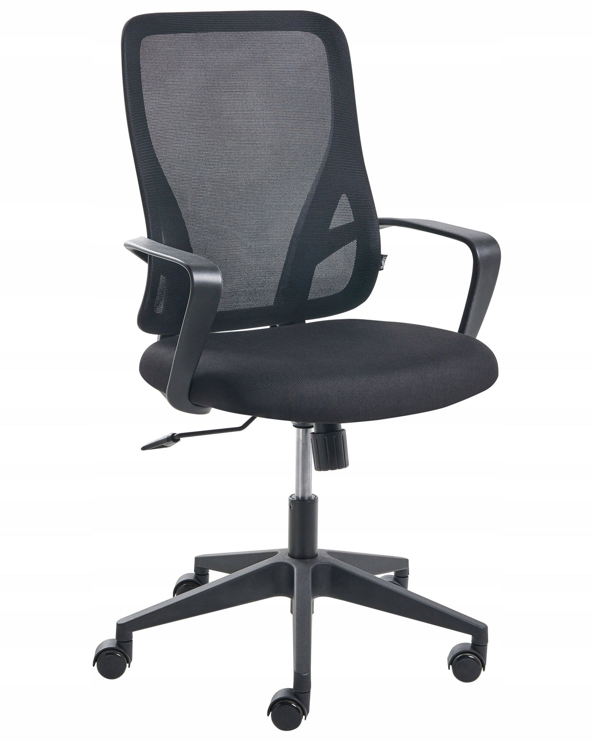 Swivel office chair on wheels black
