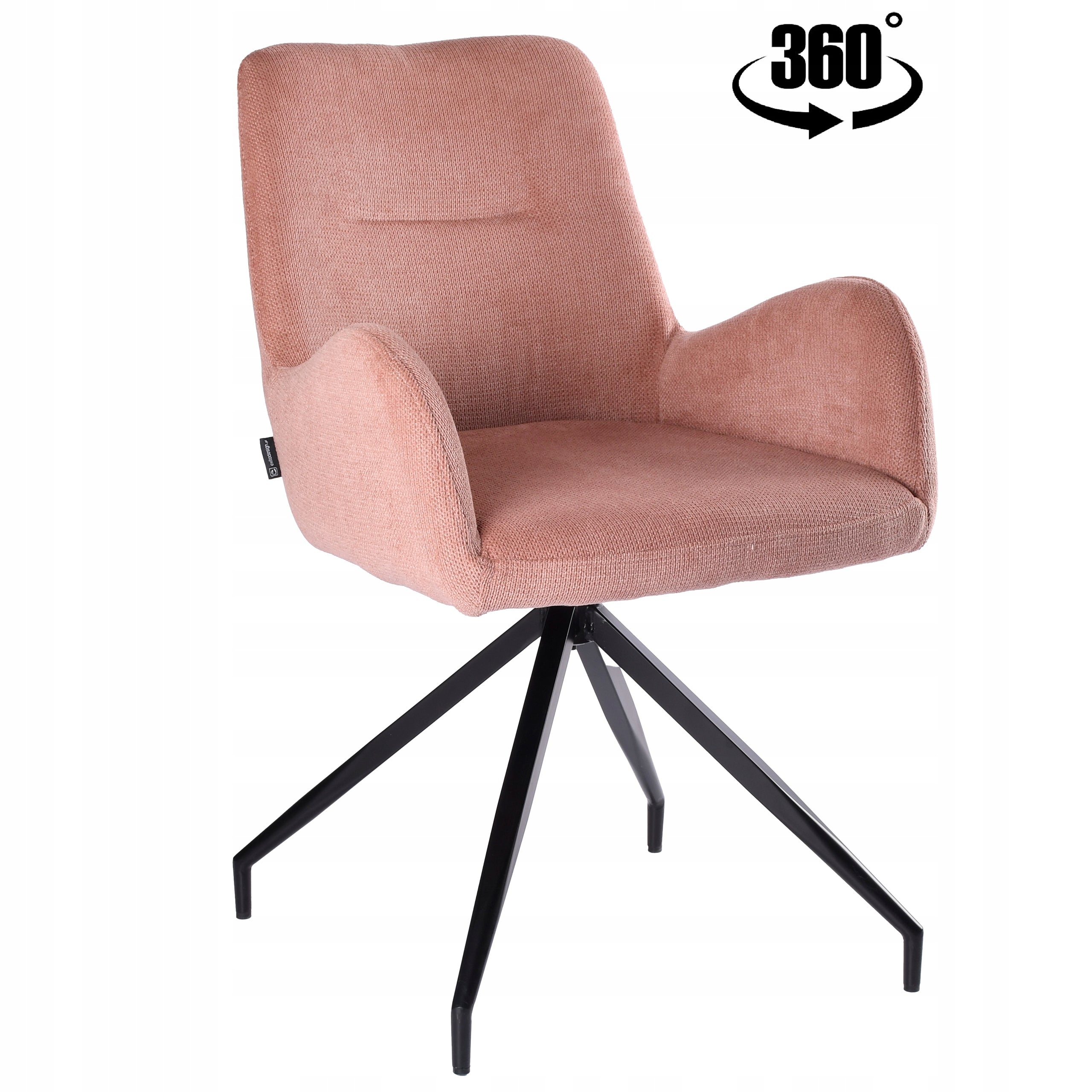 Swivel office chair, pink upholstered office chair for KEMAL desk