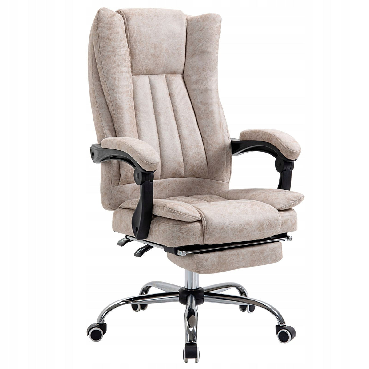 Swivel office chair with footrest and adjustment, 63 x 71 x 110-118 cm Furniture depth 71 cm
