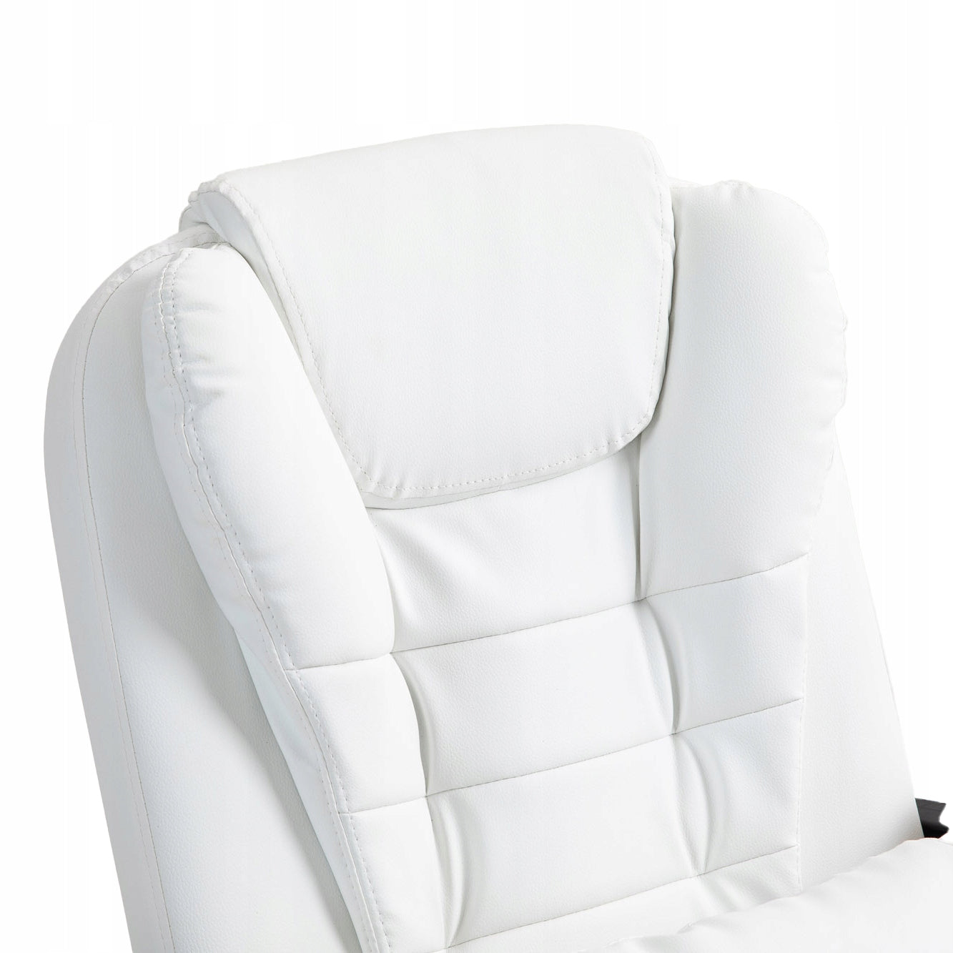 Swivel office chair with lumbar cushion footrest WHITE GIOSEDIO Brand Giosedio