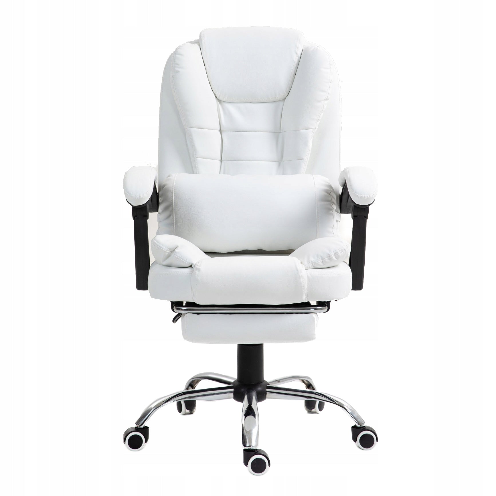Swivel office chair with lumbar cushion footrest WHITE GIOSEDIO EAN (GTIN) 5902751547665