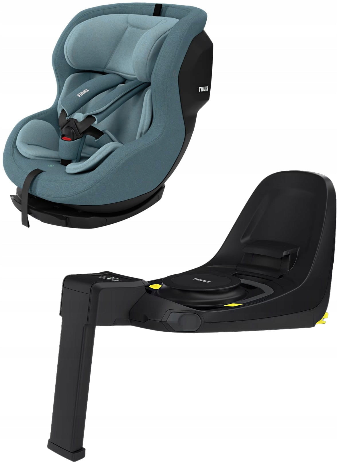 Swivel seat Thule Elm Mid Blue with base Thule Alfi 67-105 cm ~0-18 kg