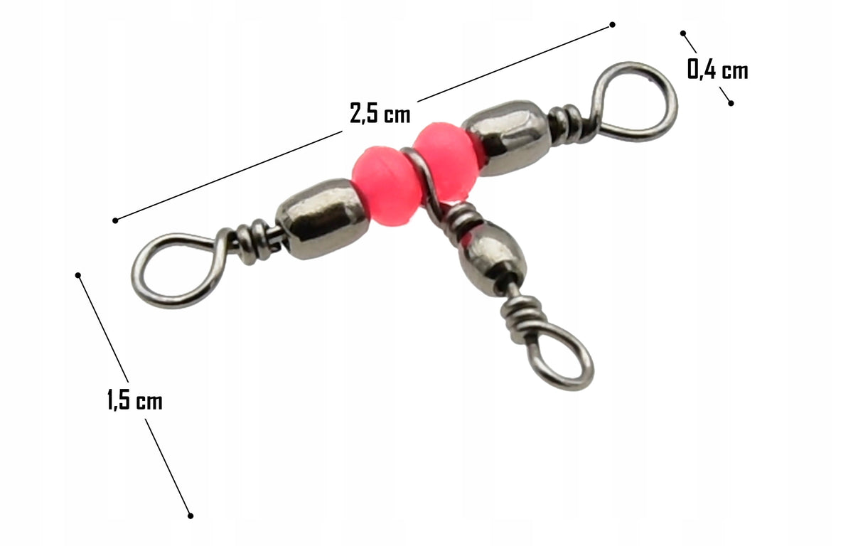 Swivels Triple Fishing Swivel ProFL 10x12 |5 Pcs Anti Tangle Line Brand FL