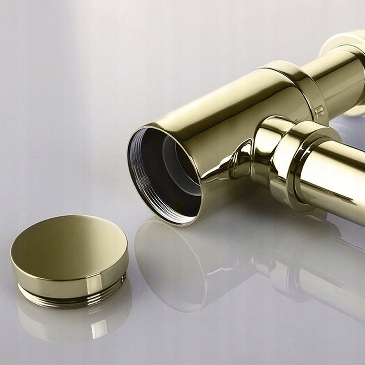 Waschmaschinen-Siphon mit Klick-Klack-Funktion Golden 