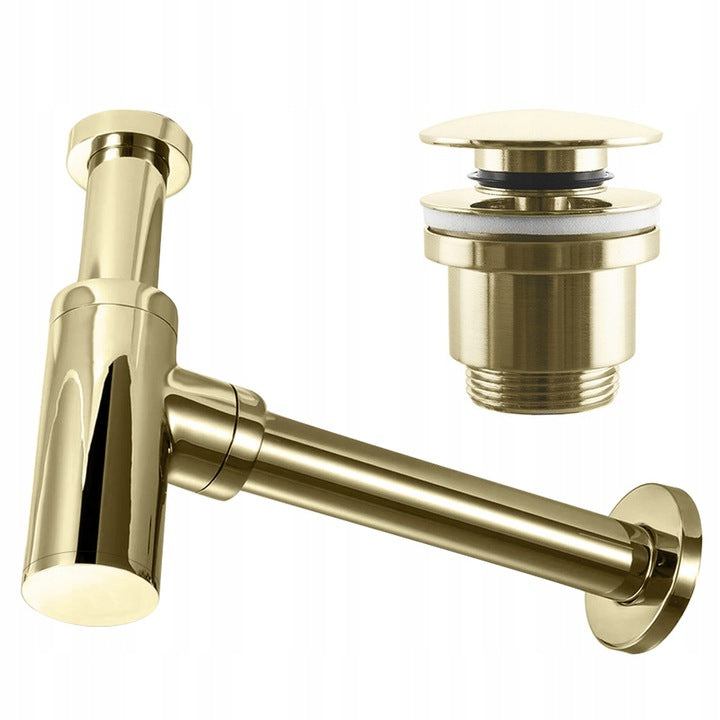 Waschmaschinen-Siphon mit Klick-Klack-Funktion Golden 