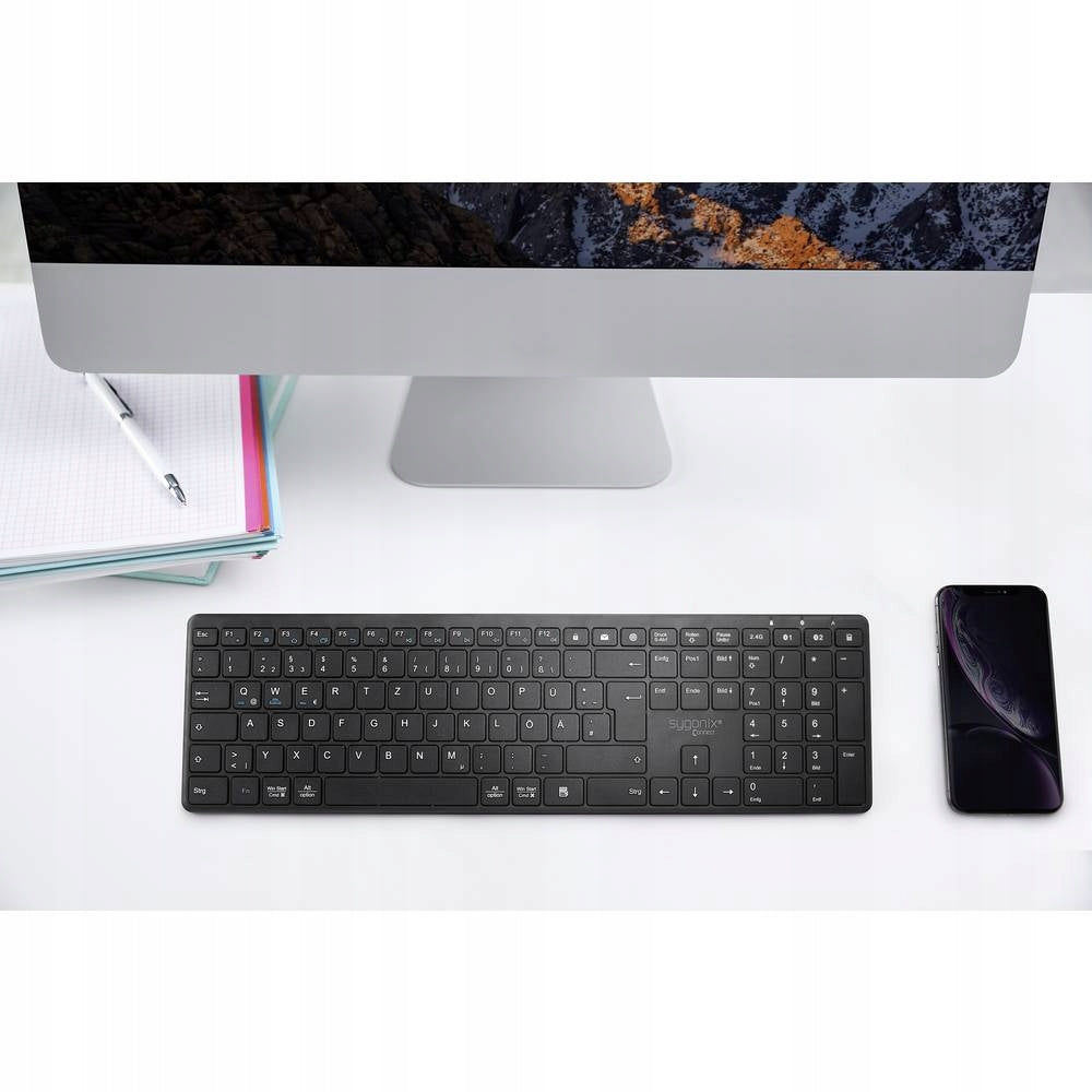 Sygonix Connect SC-WKB250 Wireless keyboard Manufacturer code RF-4535214