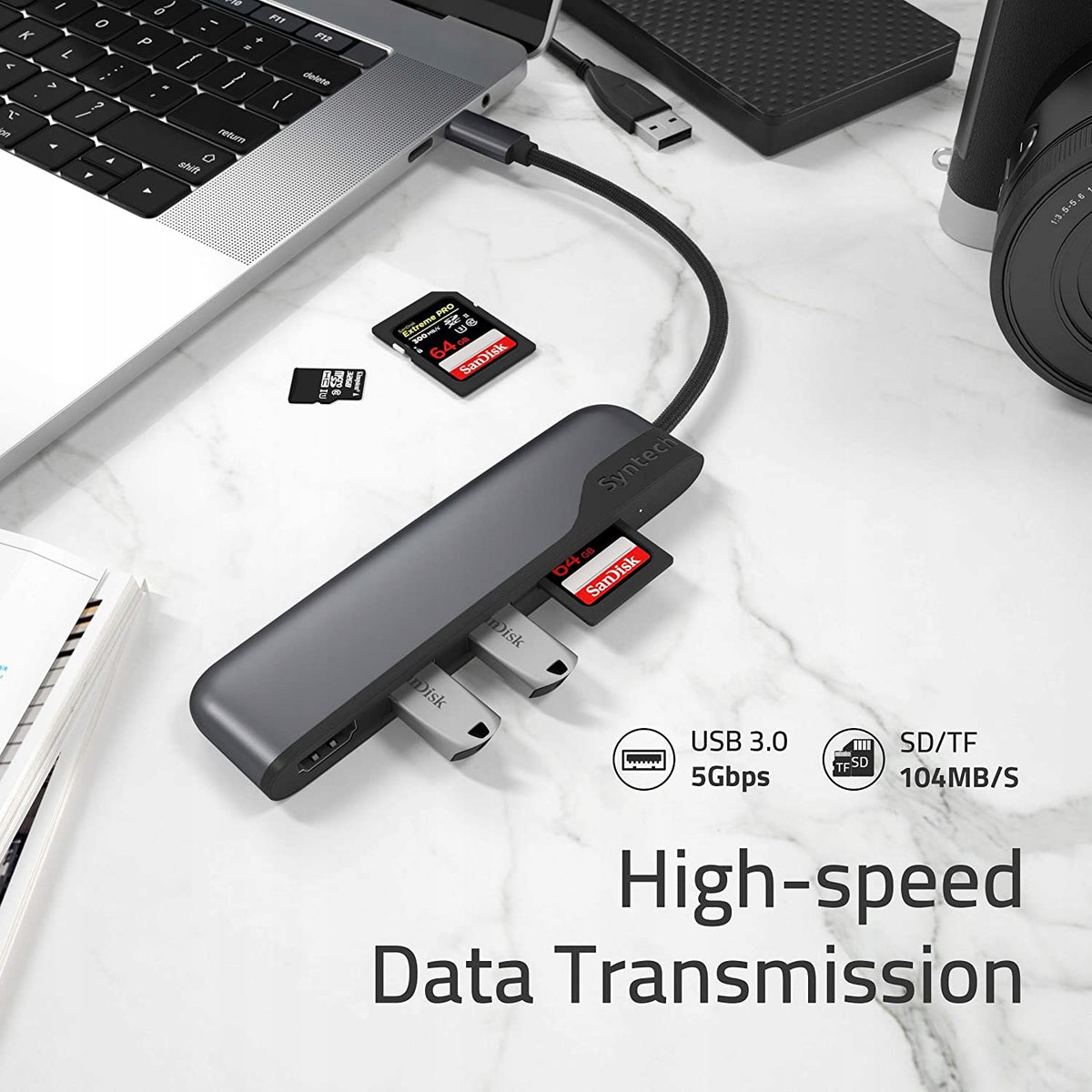 Syntech USB C HDMI SD/TF 5-in-1 HUB Adapter Manufacturer Syntech