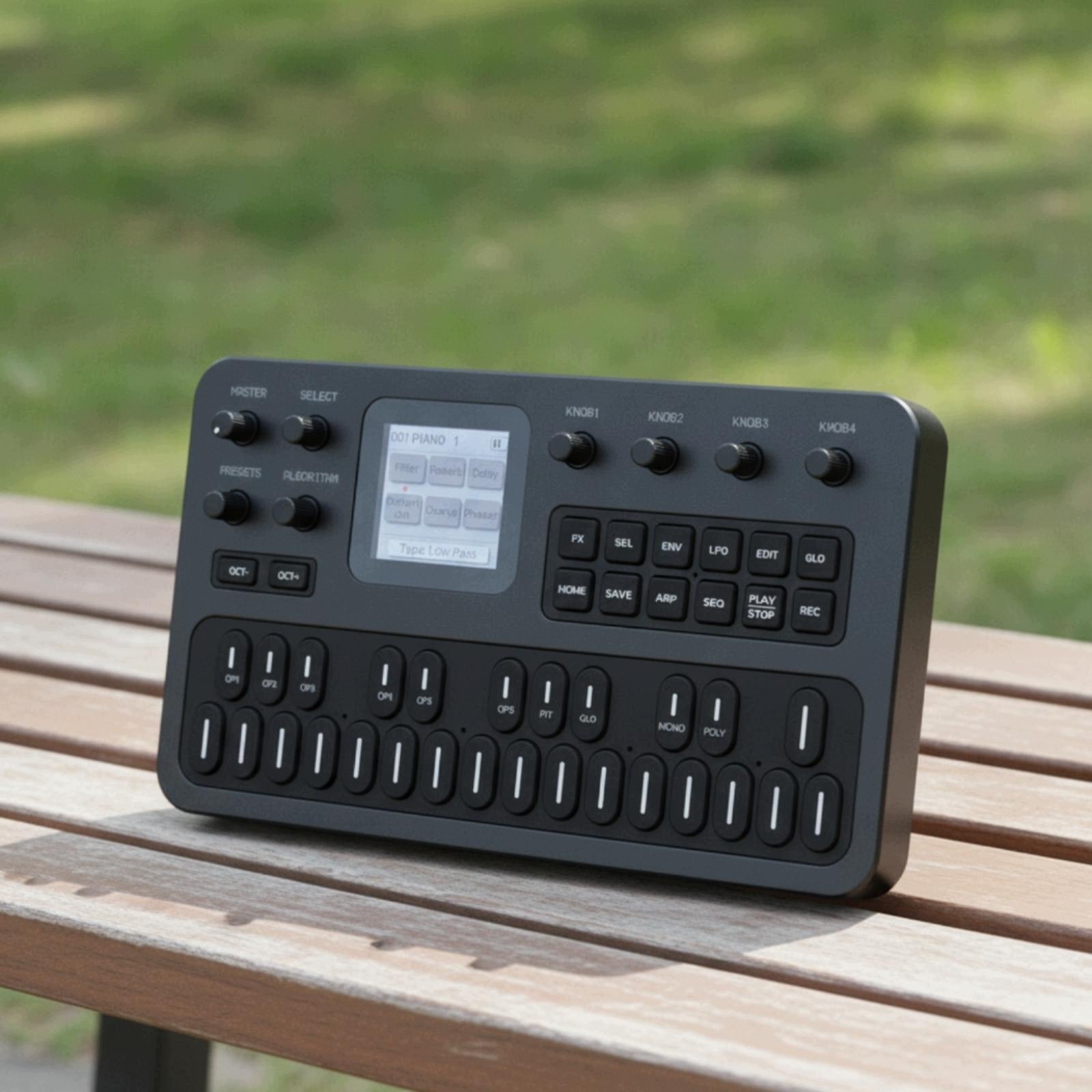 Synthesizer with Built in Speaker Powered Portable MIDI Packaging status original