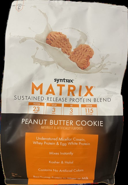 Syntrax MATRIX 5.0 Protein CONCENTRATE CASEIN 2270g PEANUT BUTTER COOKIES