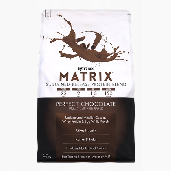 Syntrax MATRIX 5.0 Protein CONCENTRATE CASEIN 2270g Perfect Chocolate