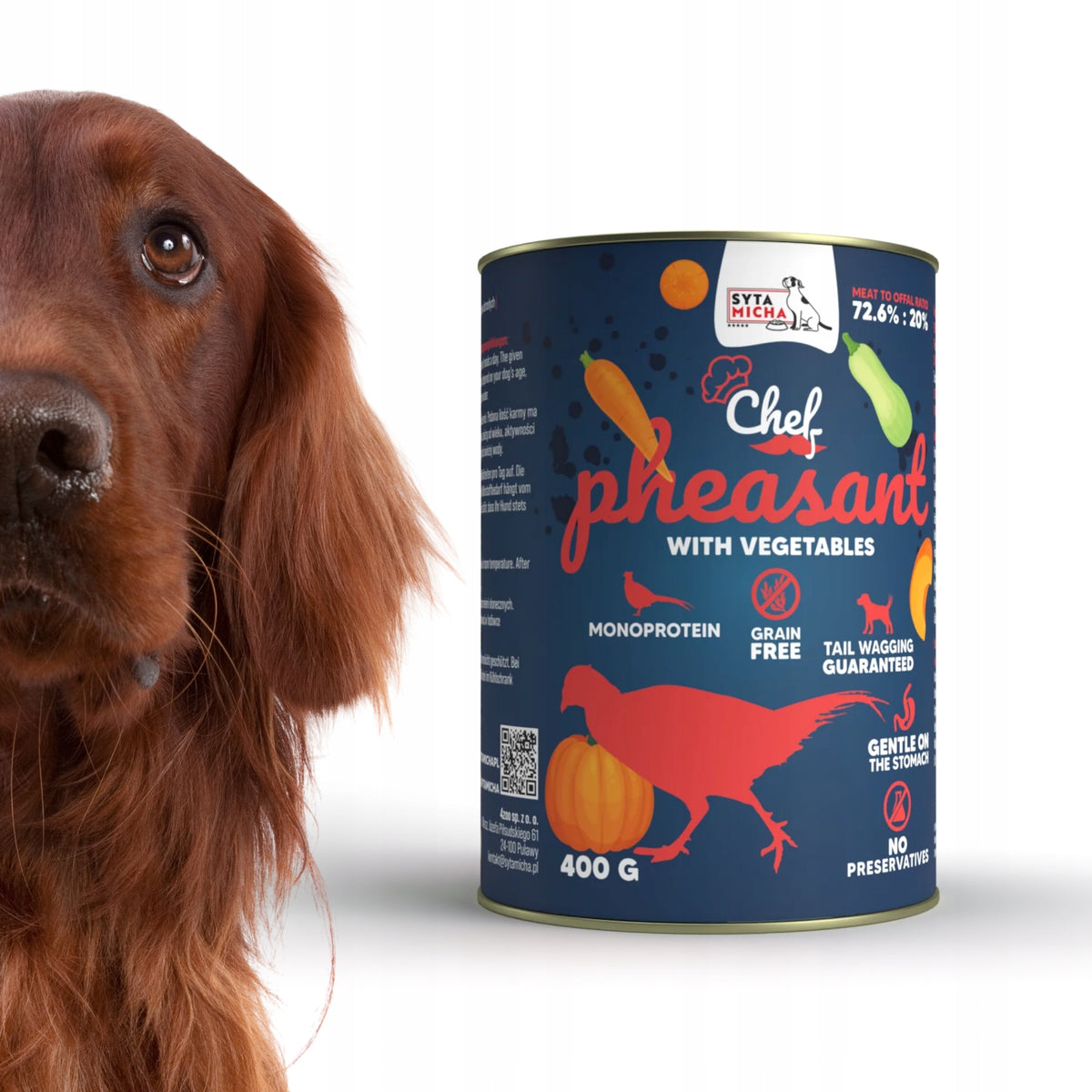 Syta Micha Wet food CHEF Pheasant with vegetables 400g