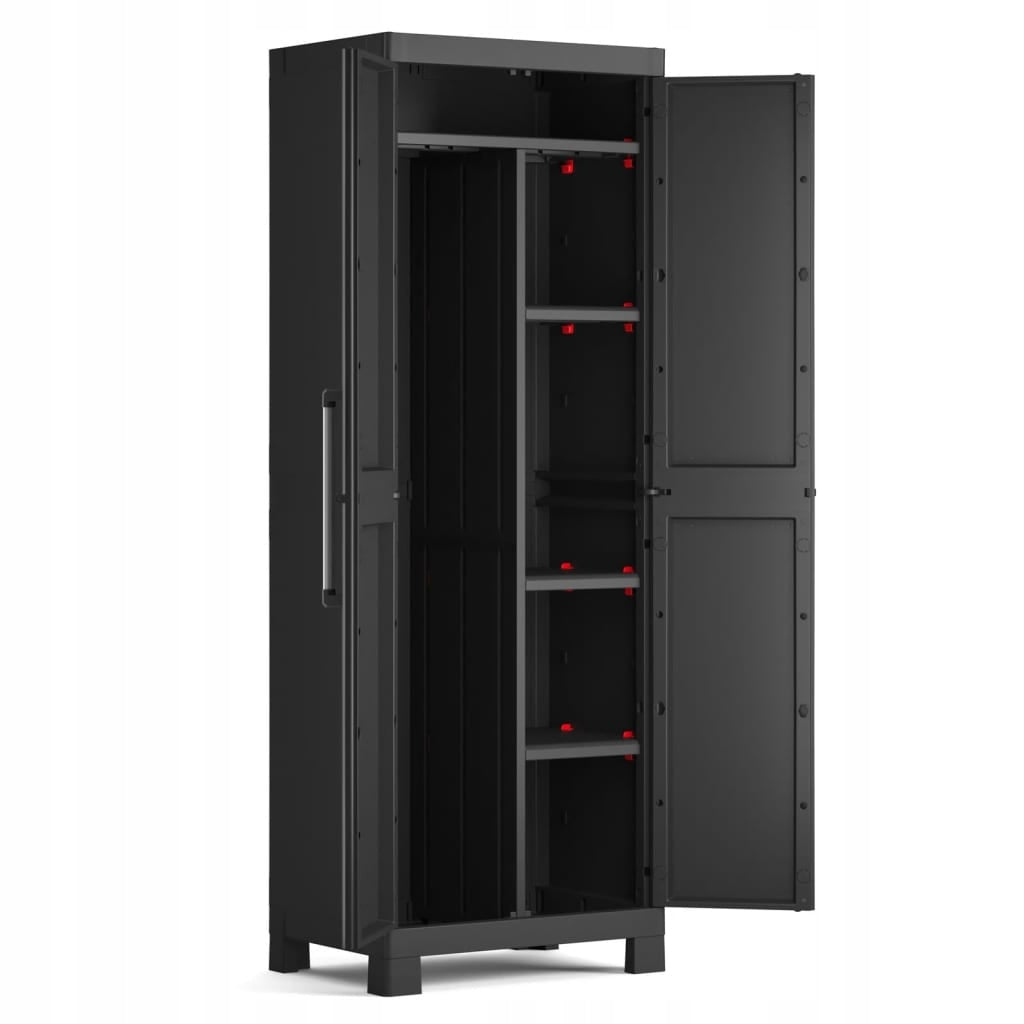 Keter Universalschrank für Dinge Detroit, schwarz 