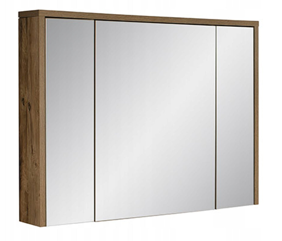 Badezimmerspiegelschrank ohne Beleuchtung Hunton-Eiche, 75x100x16 cm 