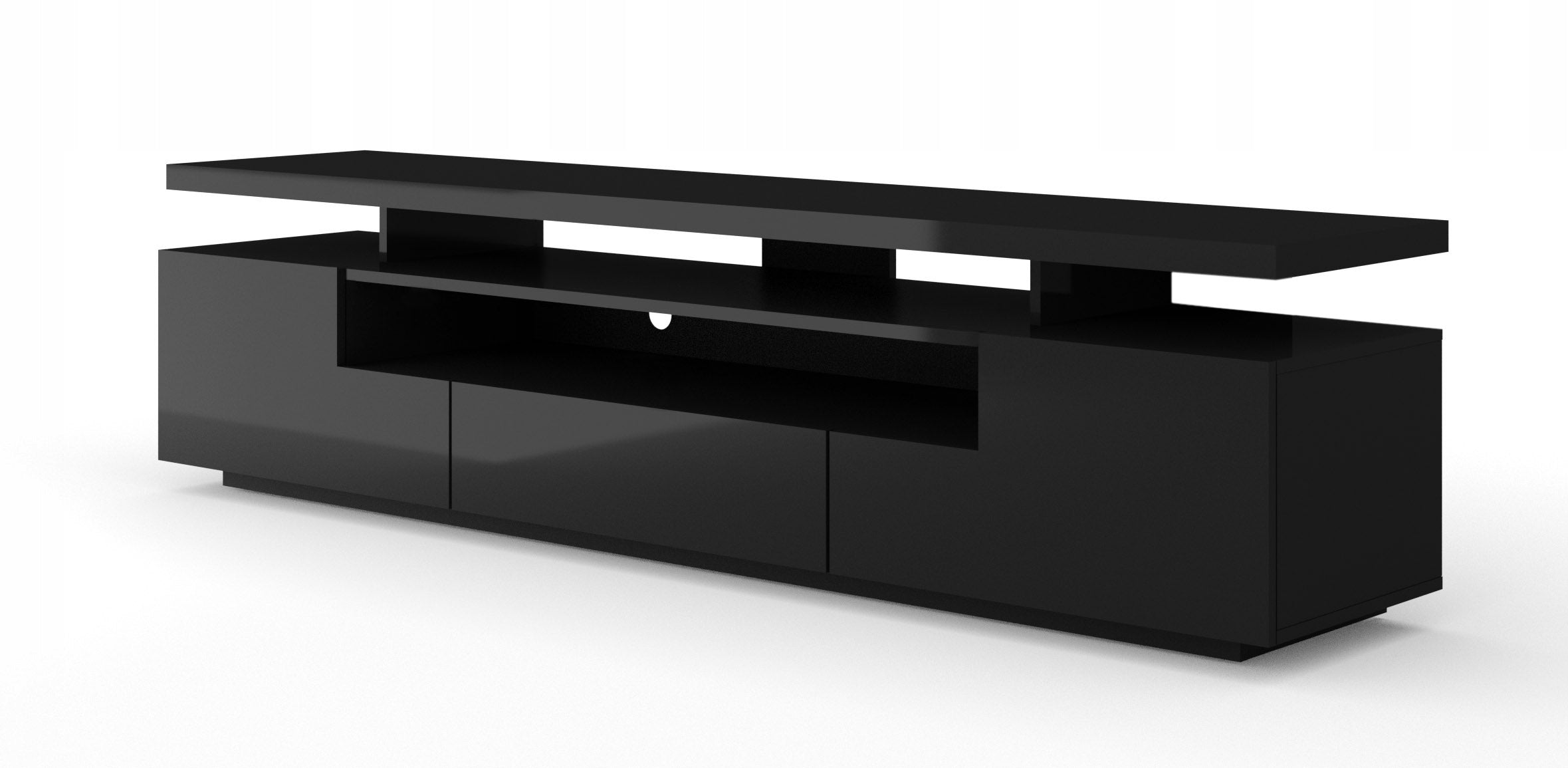 TV-Tisch RTV Eva, schwarz 
