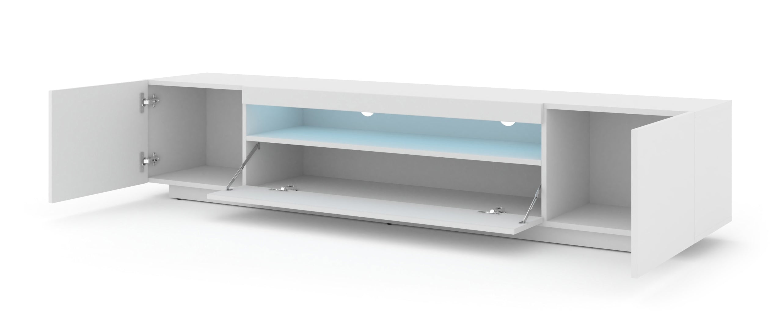 TV-Tisch RTV Aura 200 mit LED-Beleuchtung, weiß 