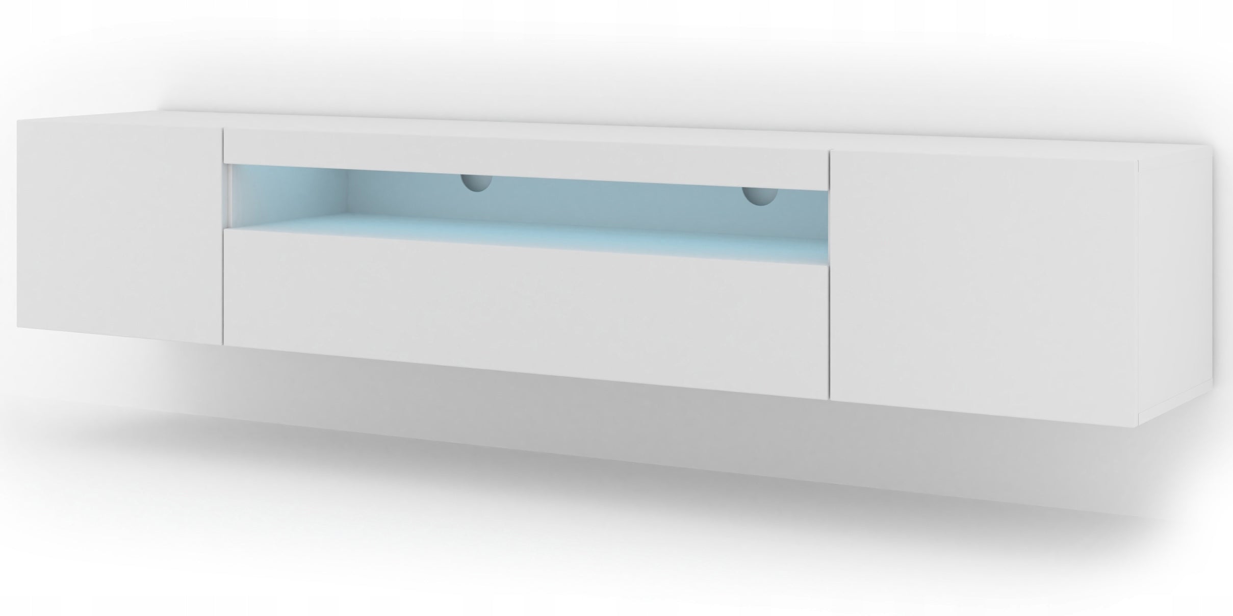 TV-Tisch RTV Aura 200 mit LED-Beleuchtung, weiß 
