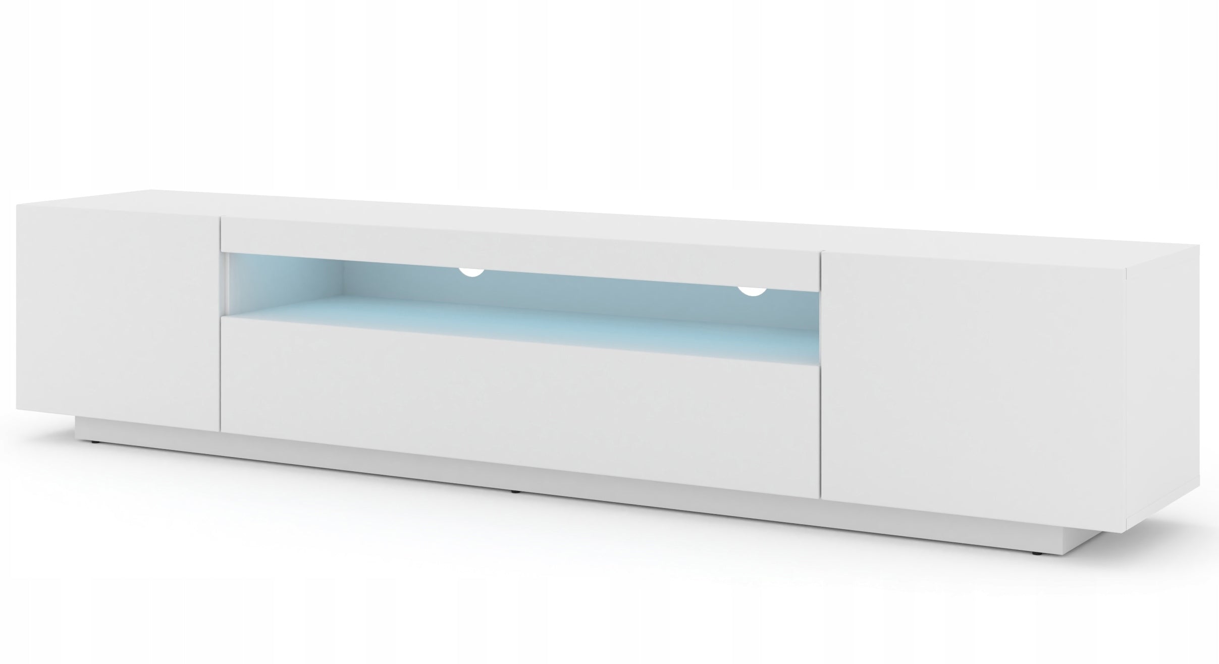 TV-Tisch RTV Aura 200 mit LED-Beleuchtung, weiß 