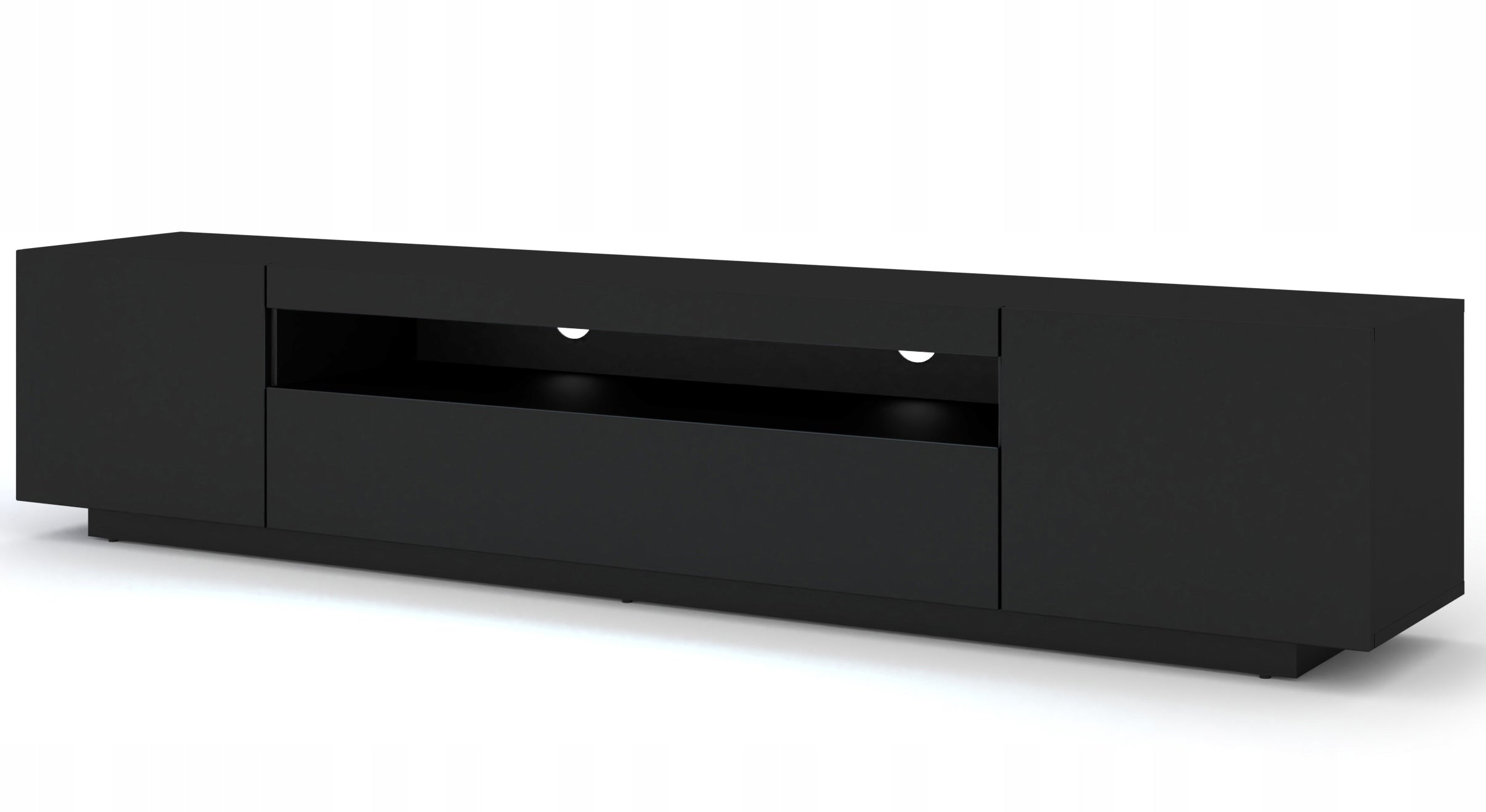 TV-Ständer RTV Aura LED, schwarz 