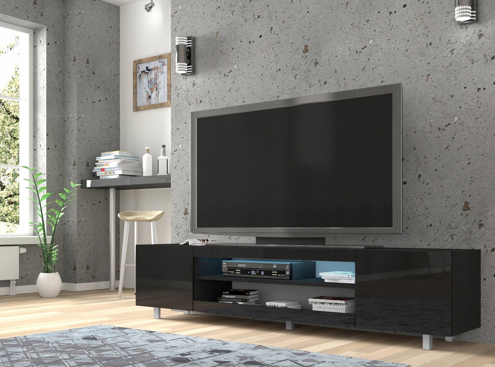 TV-Tisch RTV 189, schwarz 