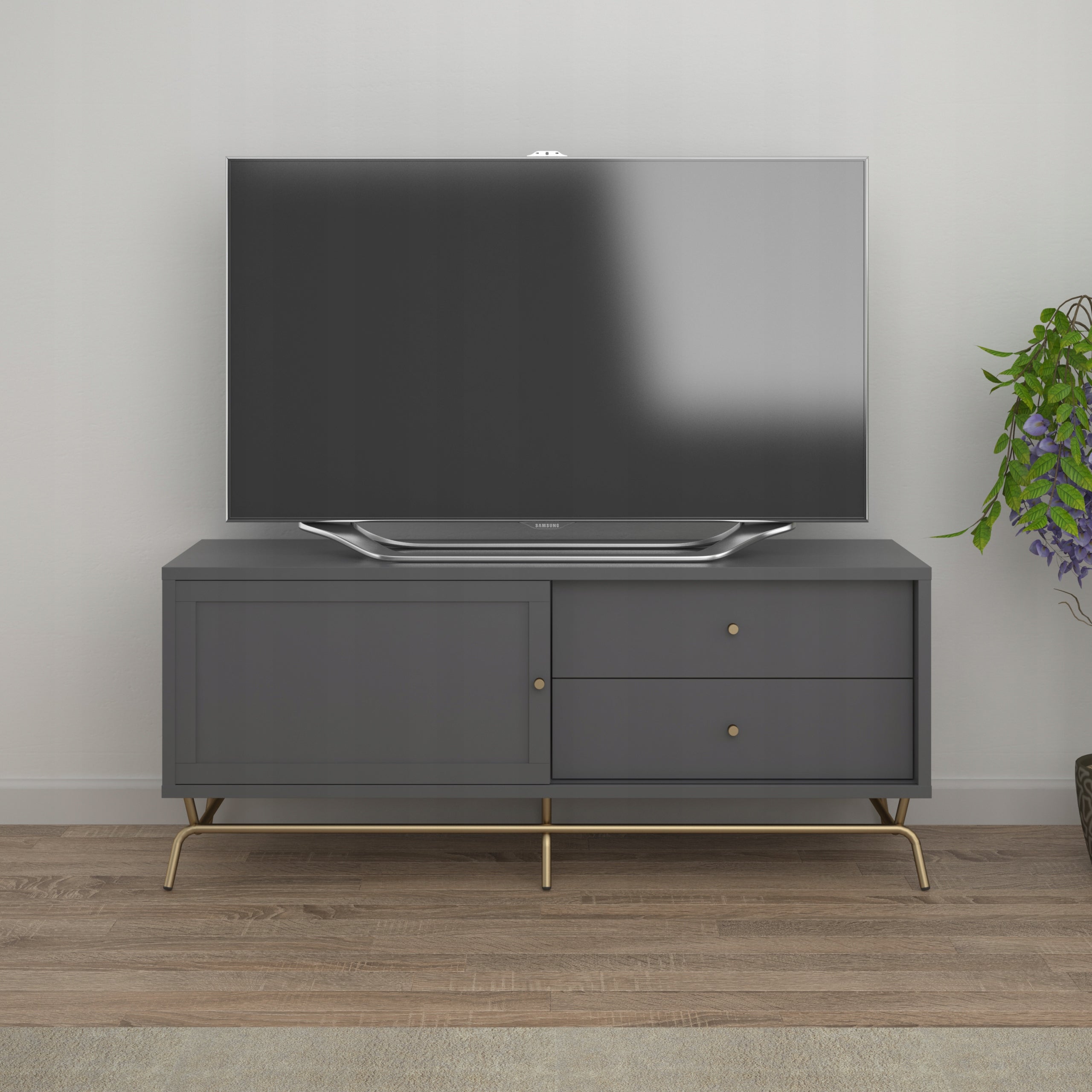 TV-Schrank CosmoLiving von Cosmopolitan Nova, grau 